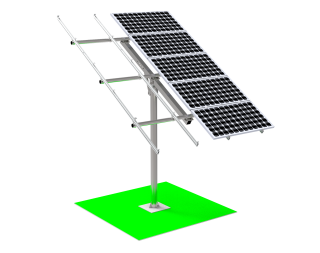 Pole Mounting System Carbon Steel Aluminum 4 6 8 10 Panels 10 15years